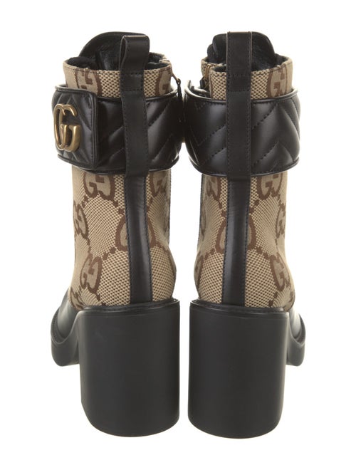Gucci GG Canvas Canvas Combat Boots