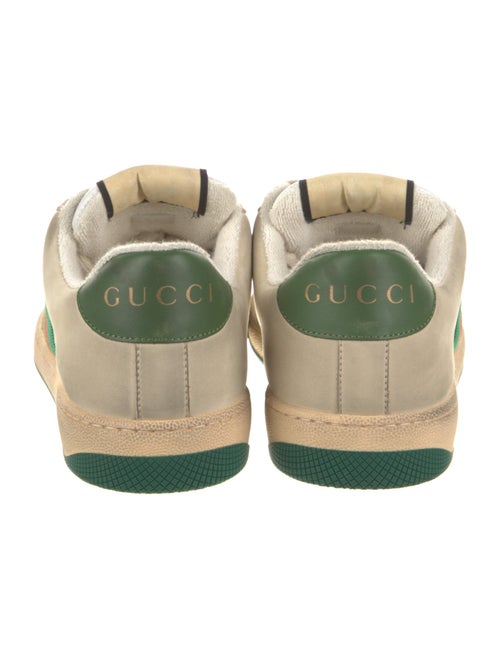 Gucci Leather Colorblock Pattern Sneakers