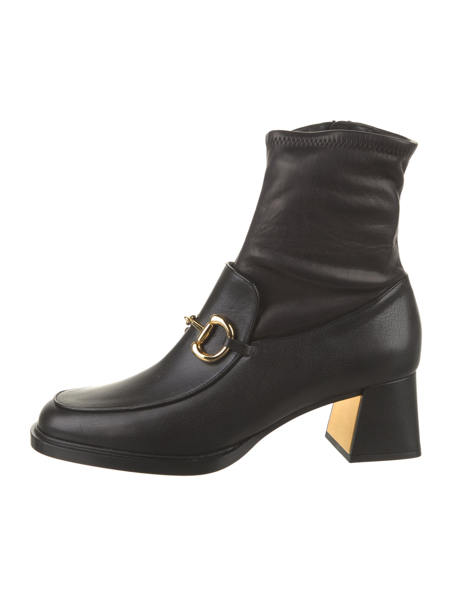 Gucci Horsebit Accent Leather Boots