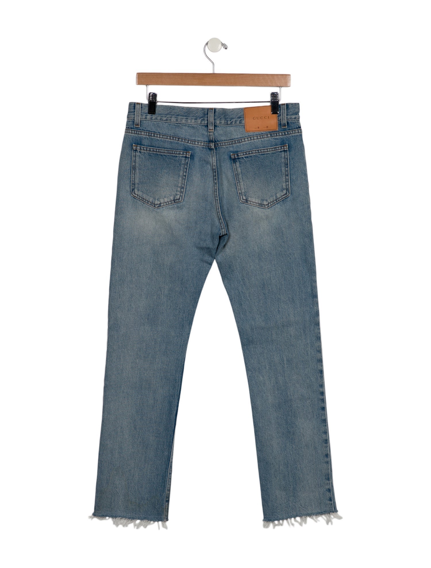 Gucci Mid-Rise Straight Leg Jeans
