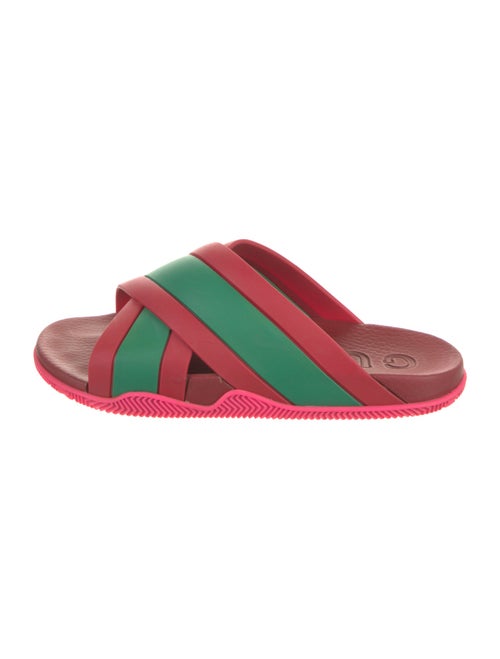 Gucci Web Accent Rubber Slides