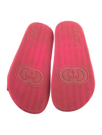 Gucci Web Accent Rubber Slides