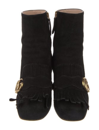 Gucci Running GG Logo Suede Boots