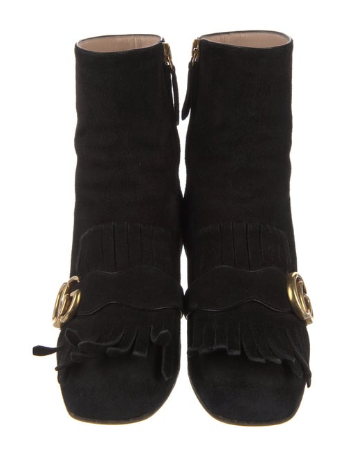 Gucci Running GG Logo Suede Boots