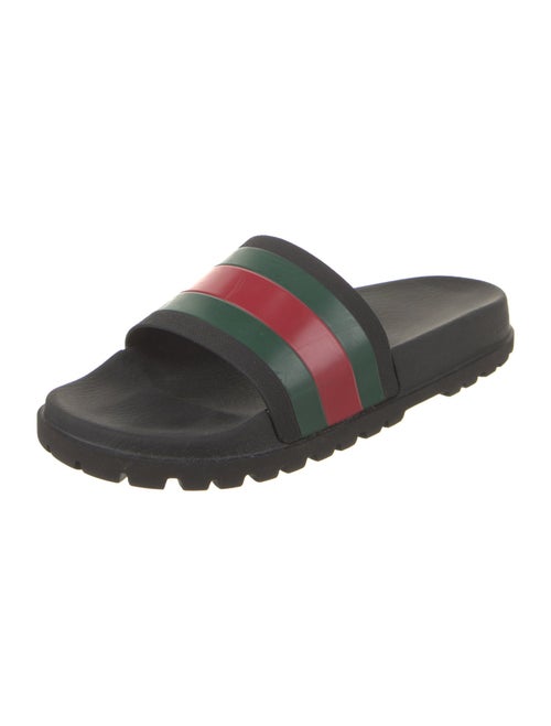 Gucci Web Accent Rubber Slides
