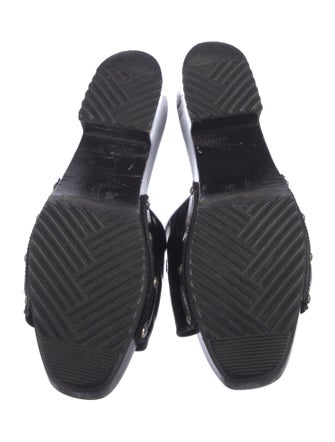 Gucci Horsebit Accent Patent Leather Slides