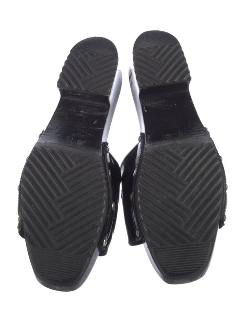 Gucci Horsebit Accent Patent Leather Slides