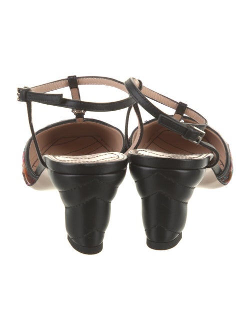 Gucci Patterned T-Strap Pumps