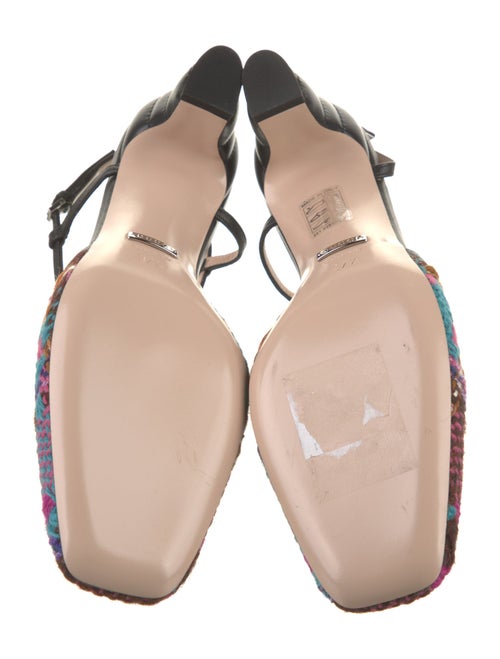 Gucci Patterned T-Strap Pumps