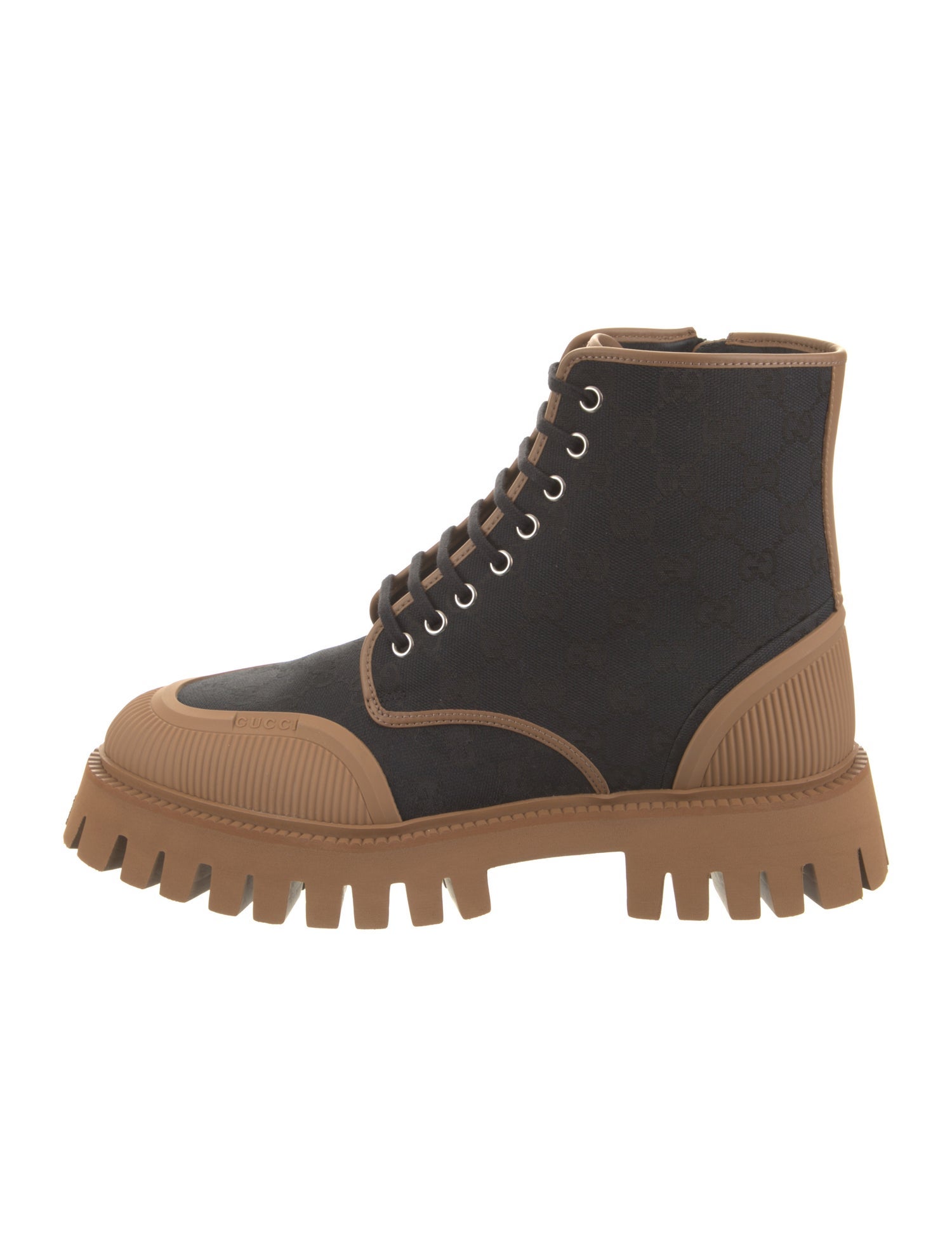 Gucci Rubber Colorblock Pattern Rain Boots