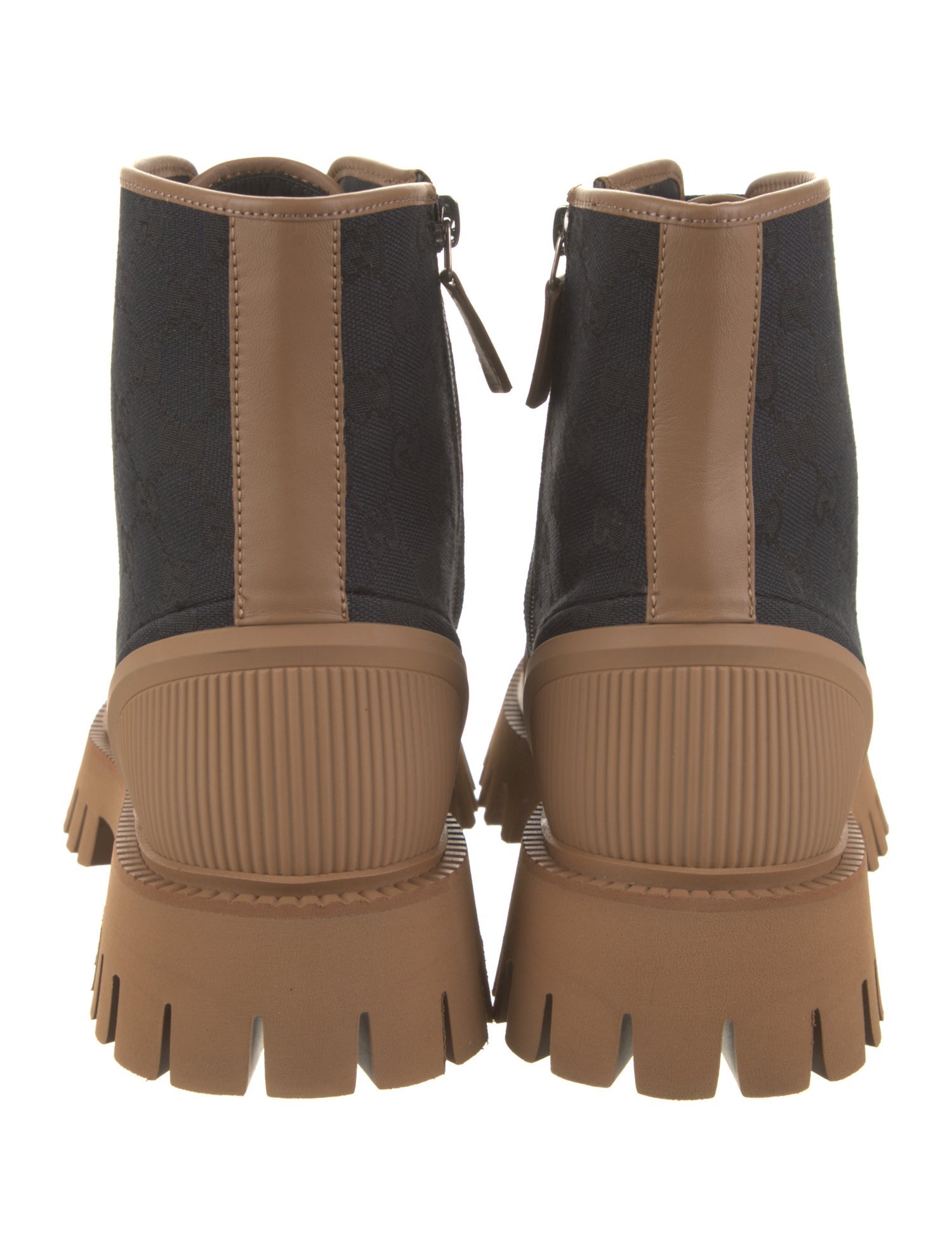 Gucci Rubber Colorblock Pattern Rain Boots