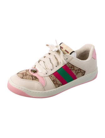 Gucci GG Canvas Leather Sneakers