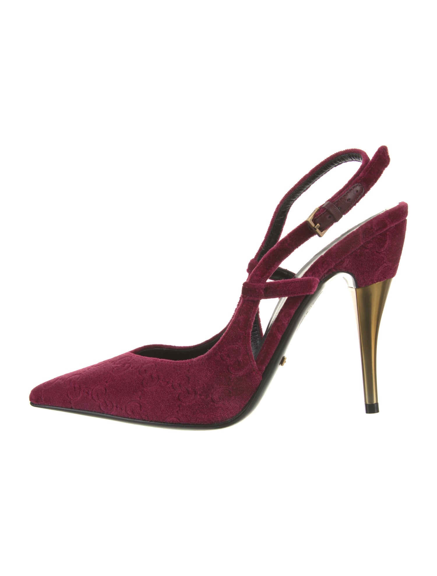 Gucci Velvet Slingback Pumps w/ Tags