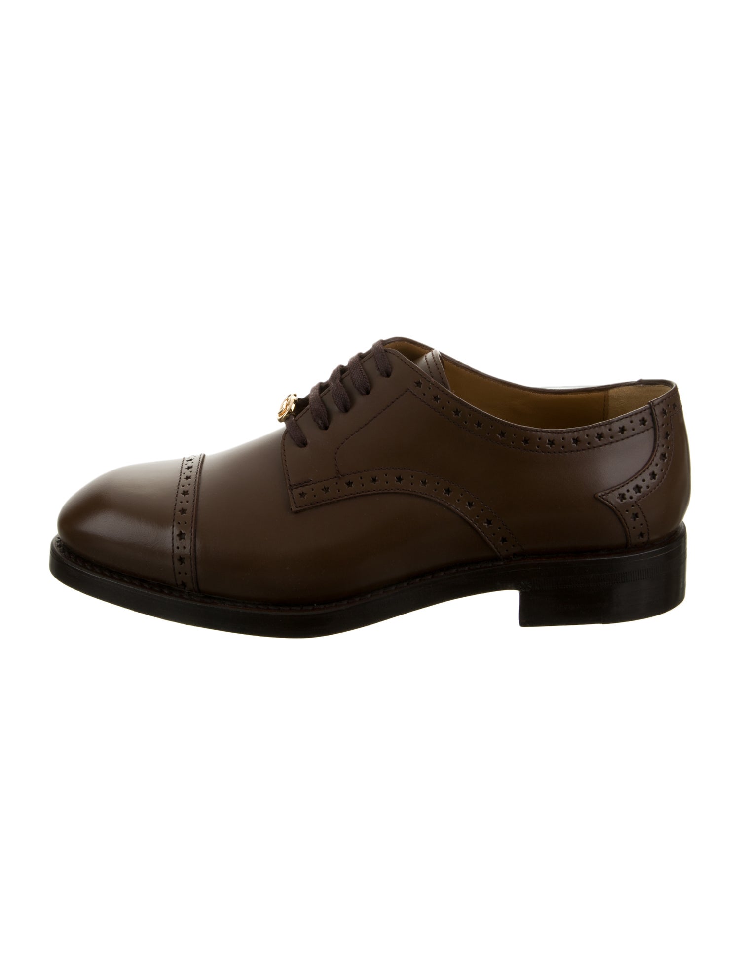Gucci Leather Lasercut Accents Brogues
