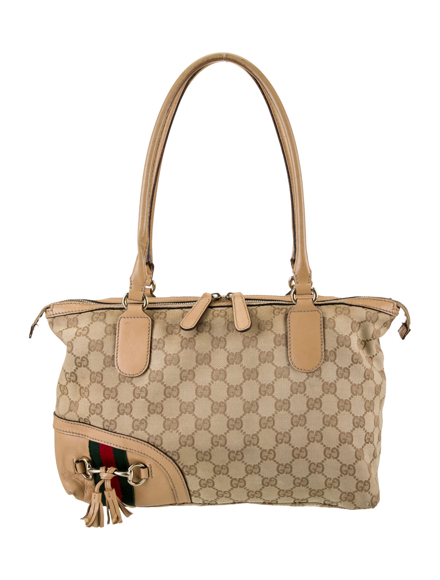 Gucci GG Canvas Horsebit Chain