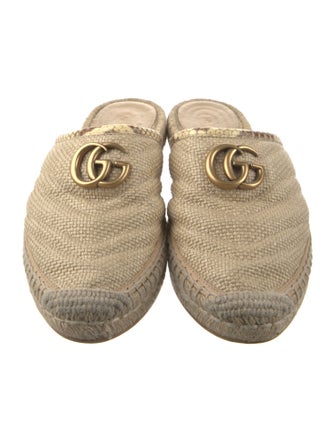 Gucci Raffia Mules