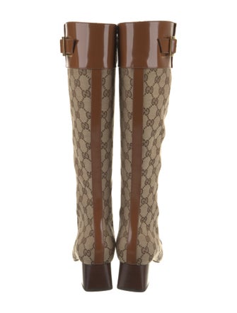 Gucci GG Canvas Canvas Rain Boots