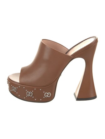 Gucci Leather Slides