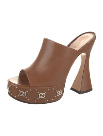 Gucci Leather Slides