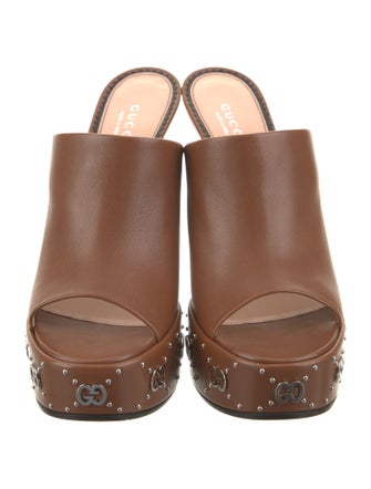 Gucci Leather Slides