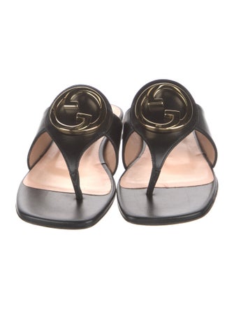 Gucci Leather Slides