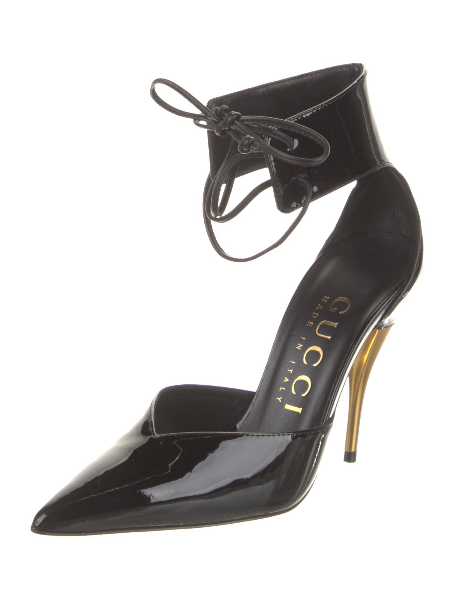 Gucci Patent Leather D'Orsay Pumps w/ Tags