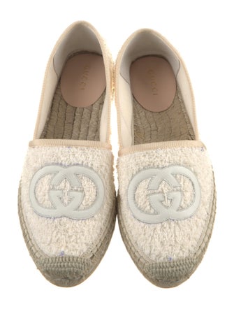 Gucci Interlocking G Logo Whipstitch Trim Espadrilles