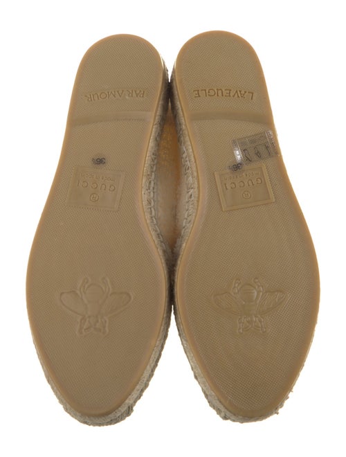 Gucci Interlocking G Logo Whipstitch Trim Espadrilles