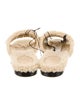 Gucci Interlocking G Logo Shearling Slides