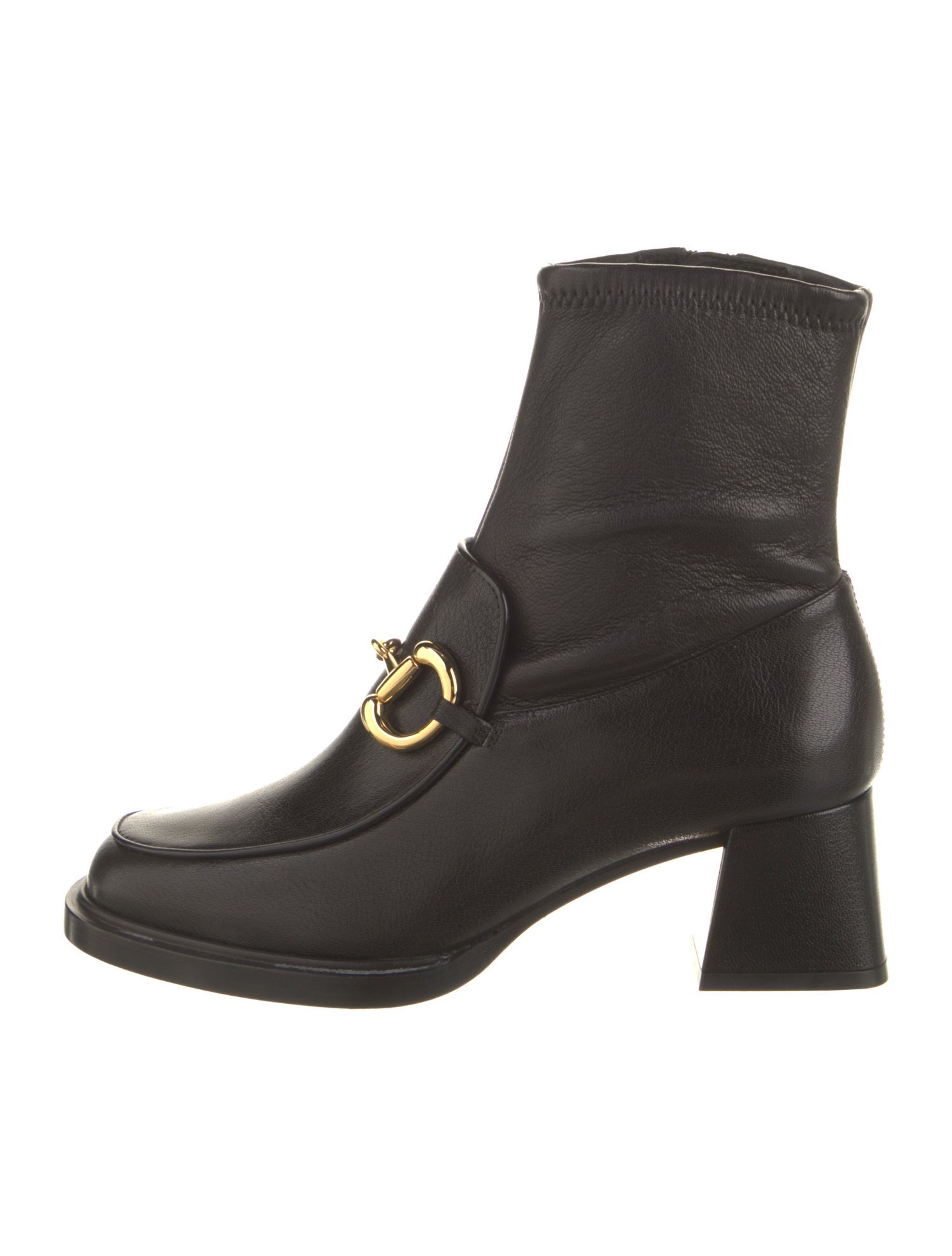Gucci Horsebit Accent Leather Boots