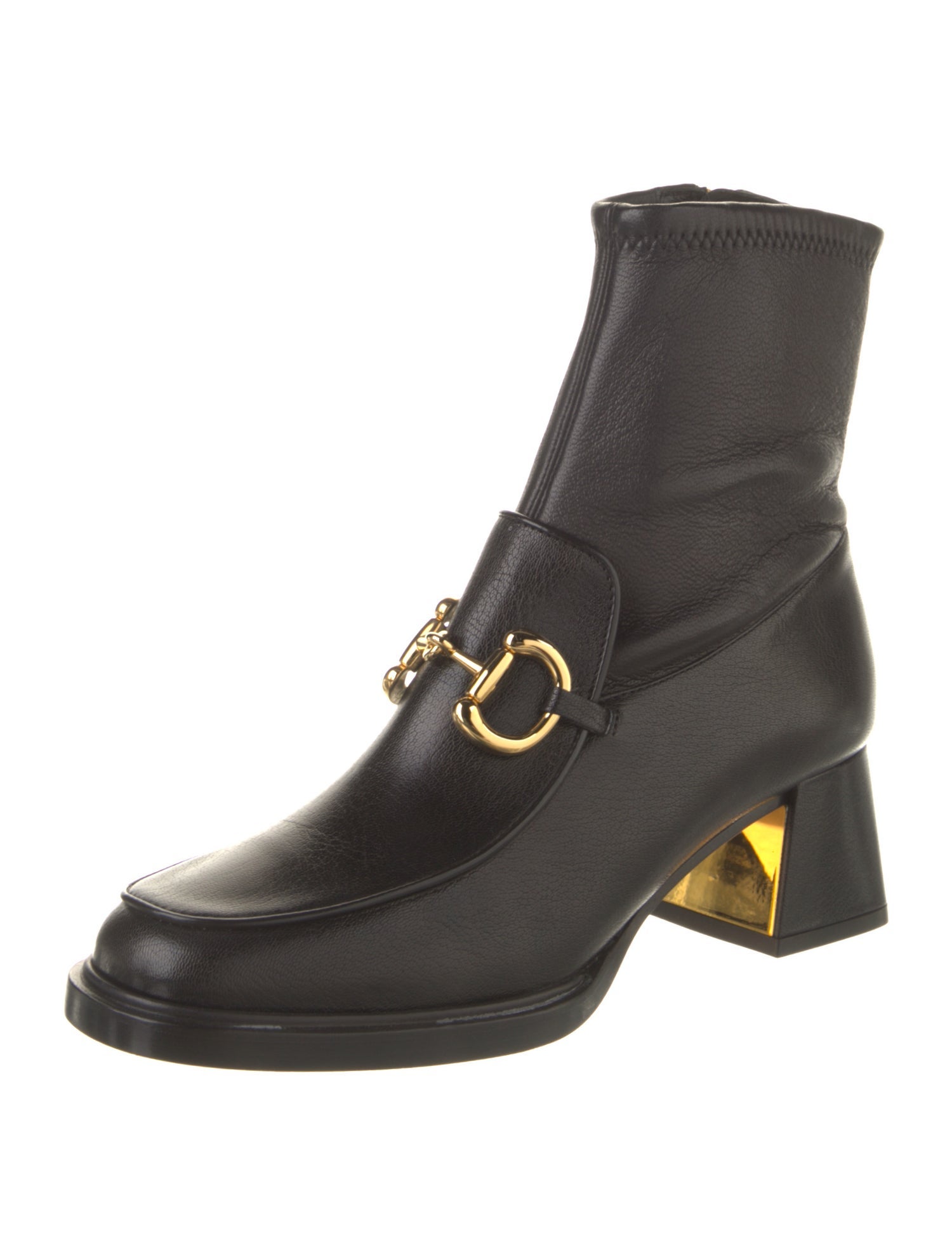 Gucci Horsebit Accent Leather Boots
