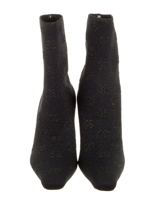 Gucci GG Logo Glitter Accents Sock Boots