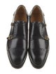 Gucci Interlocking G Logo Leather Monk Straps