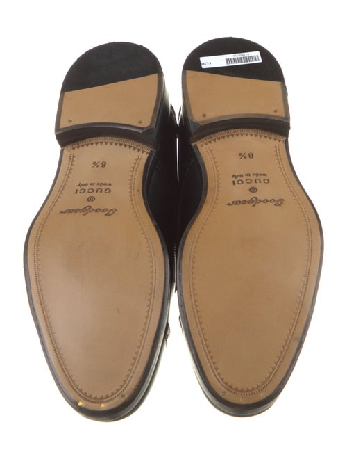 Gucci Interlocking G Logo Leather Monk Straps