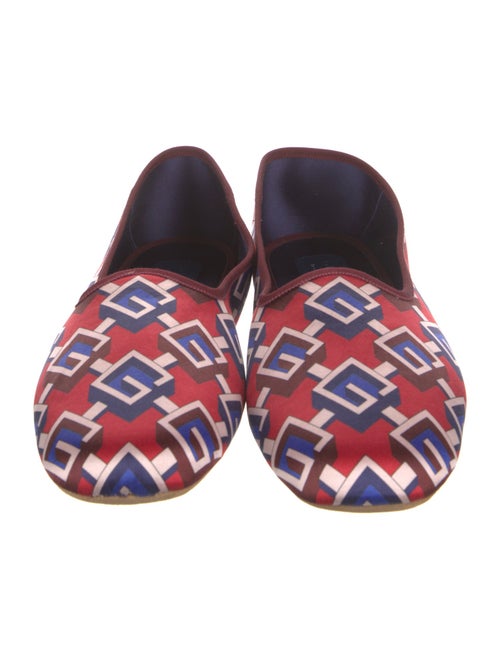 Gucci Satin Printed Loafers