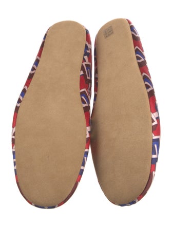 Gucci Satin Printed Loafers