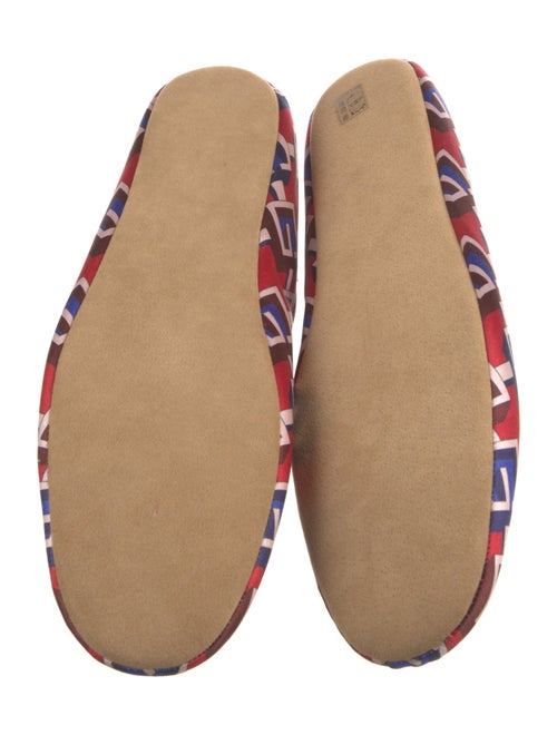 Gucci Satin Printed Loafers
