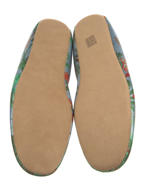 Gucci Satin Printed Loafers