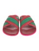 Gucci Rubber Colorblock Pattern Slides
