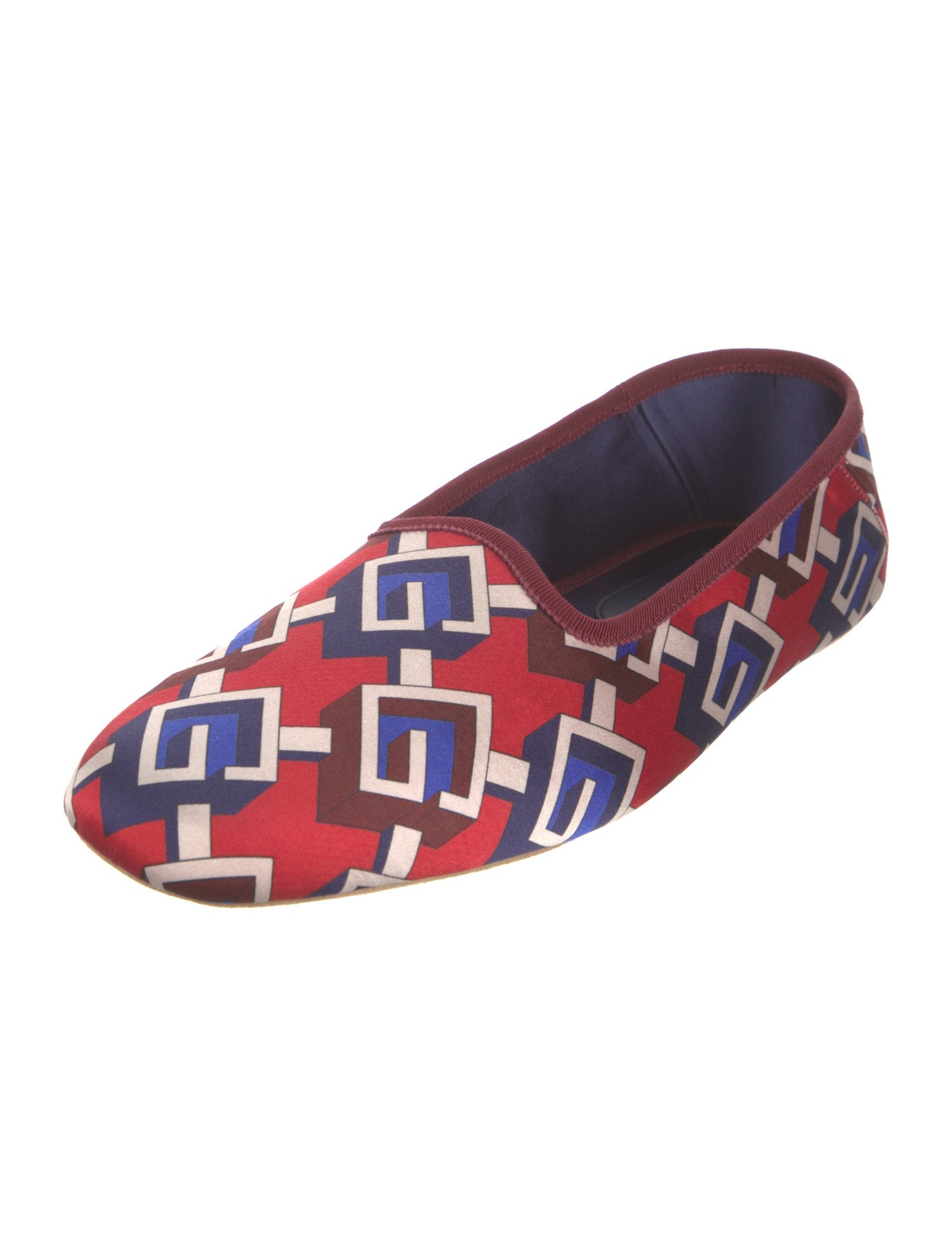 Gucci Satin Printed Loafers