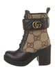 Gucci Canvas Combat Boots