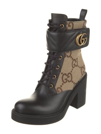 Gucci Canvas Combat Boots