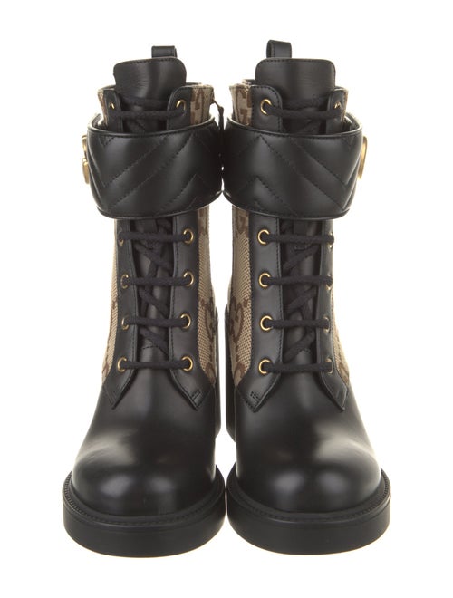 Gucci Canvas Combat Boots