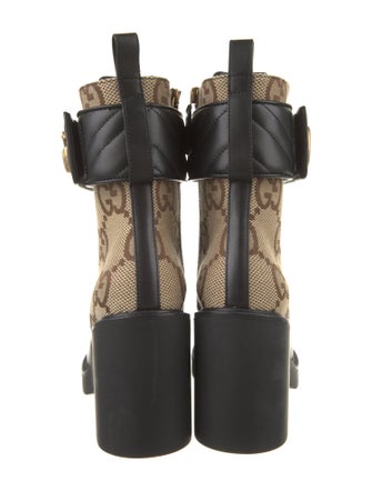 Gucci Canvas Combat Boots
