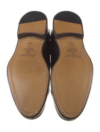 Gucci Interlocking G Logo Leather Monk Straps