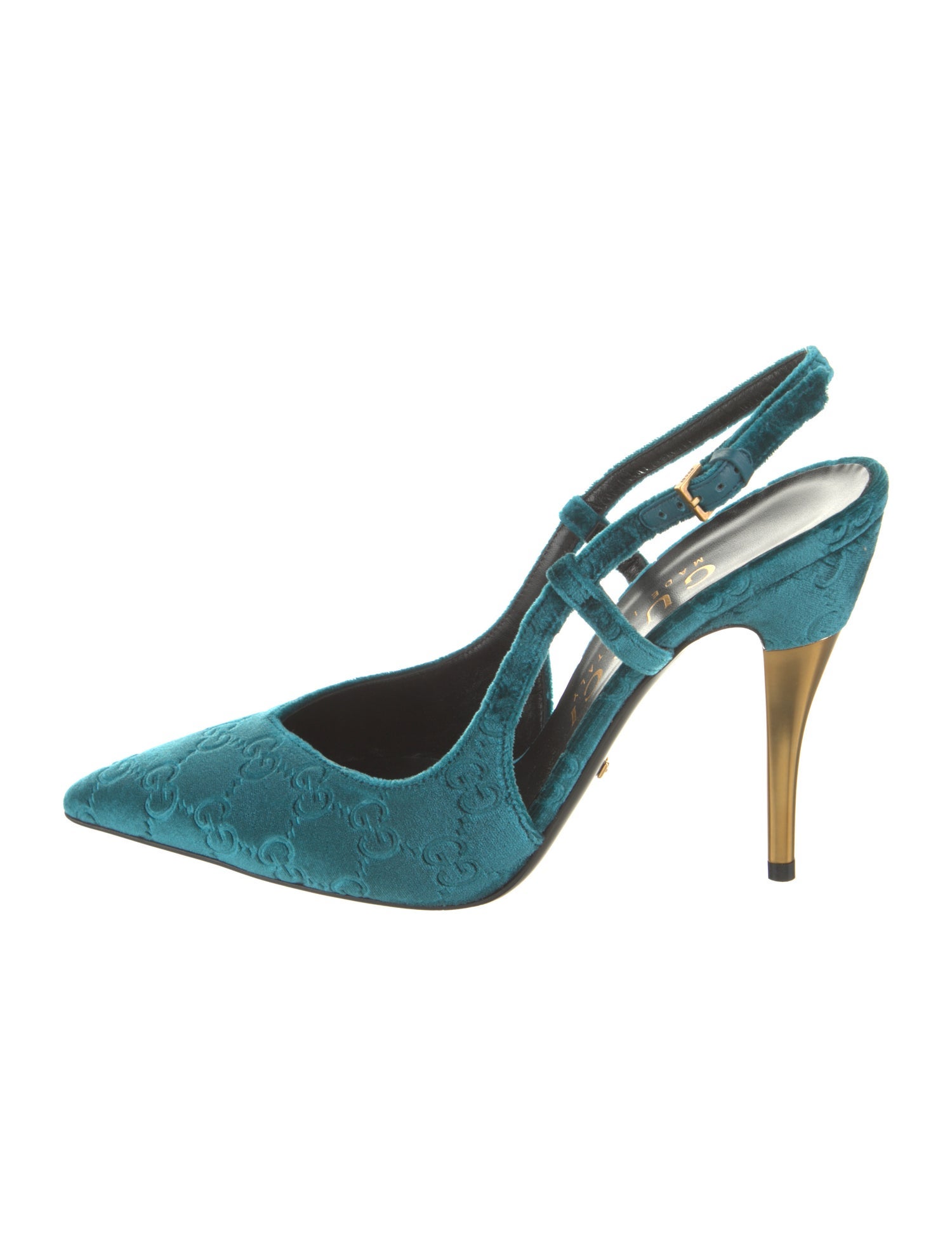 Gucci Velvet Slingback Pumps