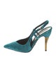 Gucci Velvet Slingback Pumps