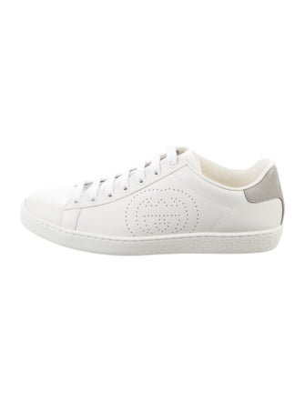 Gucci Interlocking G Logo Leather Sneakers