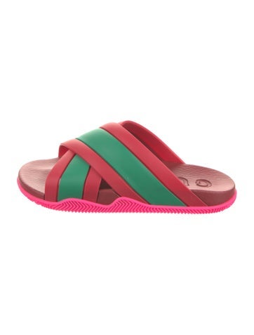 Gucci Sandals Rubber Printed Slides IT 37 | 7