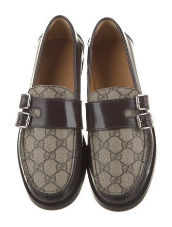 Gucci GG Supreme Monk Straps